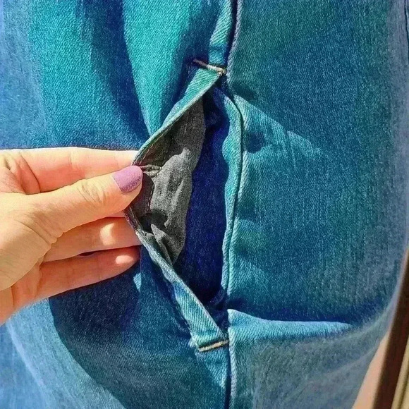 Jcrew denim dress with pockets size 00 - Picture 8 of 17